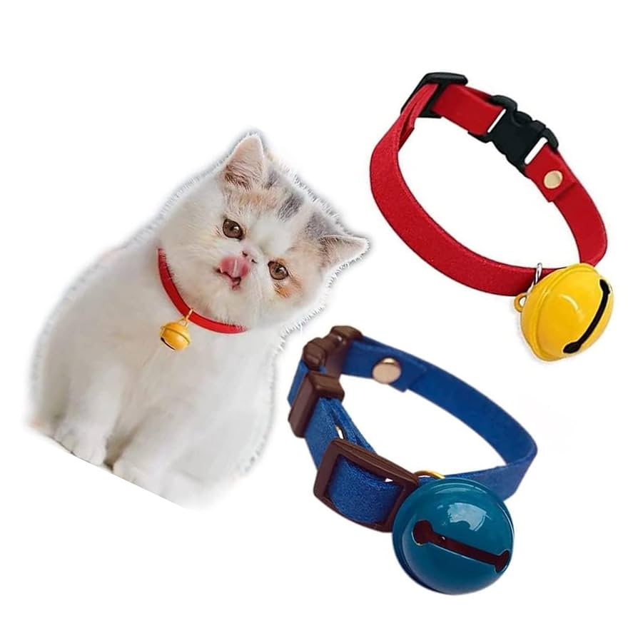 Amazon.co.jp: 首輪 猫 鈴付き 猫用首輪 ペット 2個入 首輪 猫